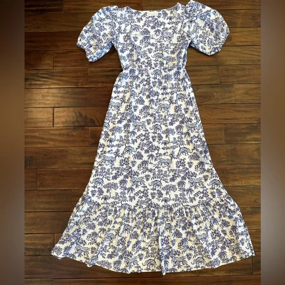 SMITH & QUINN Lucy Dress Puffed Sleeve Maxi Dress Size M - Picture 2 of 6